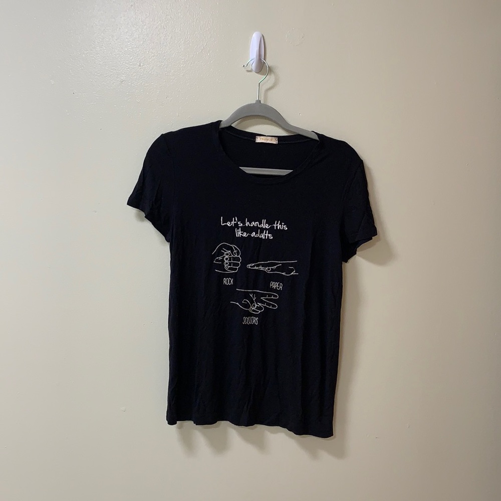 Cute black tee